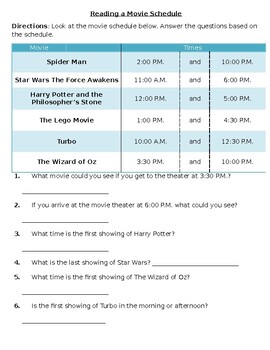about time movie schedule