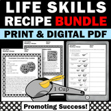 Life Skills Worksheets Special Education Activities Cookin