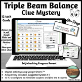 Reading a Triple Beam Balance Clue Mystery Digital Activity