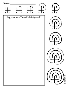 Preview of Reading about Minotaurs? Try Teaching How to Draw a Labyrinth (worksheet)