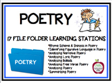 Reading and Analyzing Poetry Classroom File Folder Stations