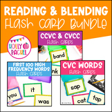Reading and Blending Flashcards | CVC Words, CCVC & CVCC W