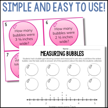 Line Plot Worksheets with Fractions by The Math Spot | TpT