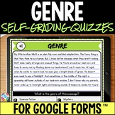 Reading and Literary Genres Quiz Activity for Review, Asse