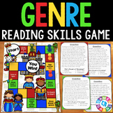 Reading and Literary Genres Review Task Cards Activity Game