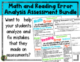 Reading and Math Assessment Error Analysis Bundle