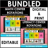 Reading and Math Digital Center Rotation Boards