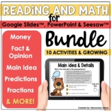 Reading and Math Digital for Seesaw™ PowerPoint & Slides™
