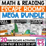 Reading and Math Escape Room MEGA BUNDLE Reading Comprehen
