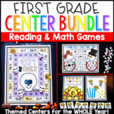 Reading and Math Games for First Grade Centers Bundle