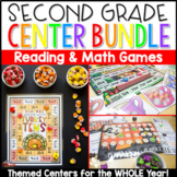 Reading and Math Games for Second Grade Centers Bundle