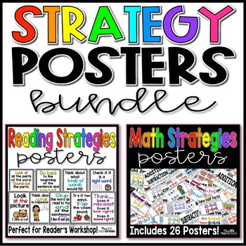 Preview of Reading and Math Strategies Posters