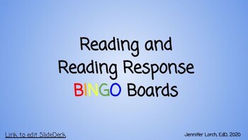 Preview of Reading and Reading Response BINGO