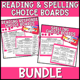 Reading and Spelling Choice Boards BUNDLE 