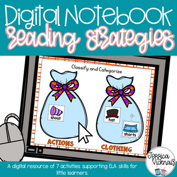 Reading and Vocabulary Strategies Digital Notebook for Distance Learning