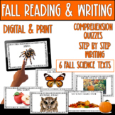Reading and Writing Activities for Fall Digital and Print 