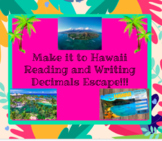 Reading and Writing Decimals Hawaiian Vacation Escape with