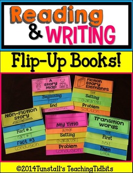 Preview of Reading and Writing Flip Up Books
