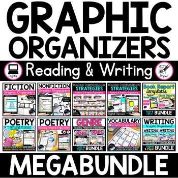 Preview of Reading and Writing Graphic Organizers MEGABUNDLE