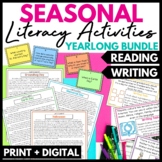 Reading and Writing Literacy Activities Bundle | Holidays 