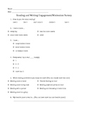 Reading and Writing Motivation Survey - For Students and Parents