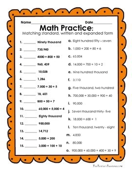 expanded form math 2nd grade