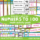 Reading and Writing Numbers to 100 - Math Activities Pack