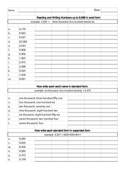 numbers to 999 teaching resources teachers pay teachers