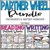 Reading and Writing Partner Wheel Bundle - Editable!