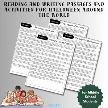 Preview of Reading and Writing Passages and Activities for Halloween Around the World