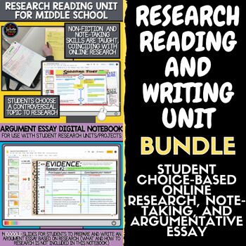 Preview of Reading and Writing Research Unit: Online Research, Note-Taking, and Essay