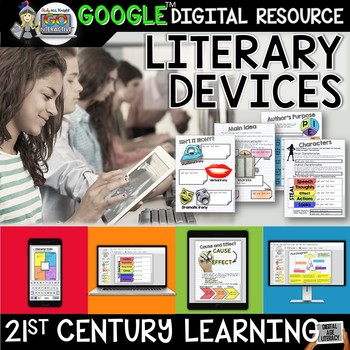 LITERARY DEVICES ACTIVITIES PAPERLESS DIGITAL NOTEBOOK FOR GOOGLE DRIVE