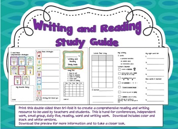 Preview of Reading and Writing Study Guide (Common Core Connection)