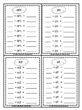 word family activities by essies classroom resources