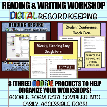 Preview of Reading and Writing Workshop: DIGITAL Record Keeping using Google Apps