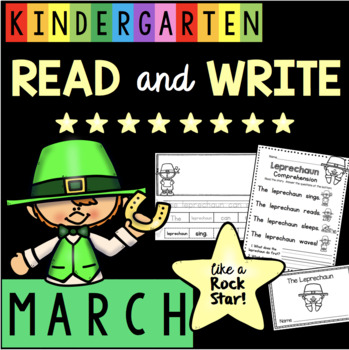Preview of St. Patrick's Day in Kindergarten - Comprehension - Reading Groups MARCH