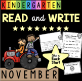 Reading and Writing in Kindergarten - November - Thanksgiv