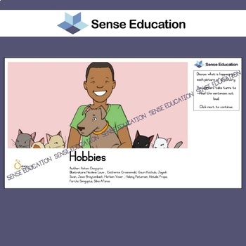 Preview of Reading and basic vocabulary - Hobbies, story