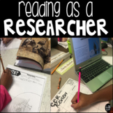 Reading as a Researcher Resources, Anchor Charts, Rubrics,