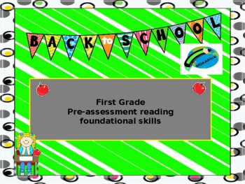 Preview of Reading assessment binder