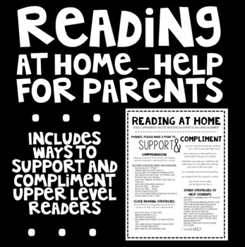 Preview of Reading at Home - Help of Parents