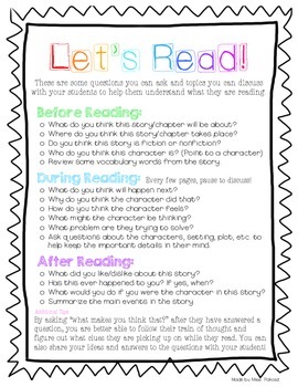 Preview of Reading at Home - Parent Information Sheet