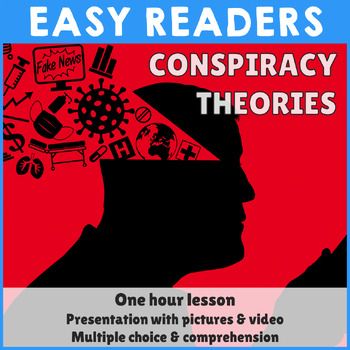 Preview of Reading comprehension - Conspiracy Theories - PowerPoint & Worksheet