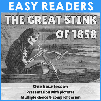 Preview of Reading comprehension - The Great Stink of 1858 - PowerPoint & Worksheet