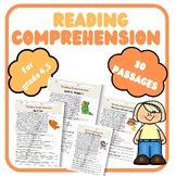 Reading comprehension grade 4 and 5 short stories and inte