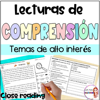 Preview of Reading comprehension in Spanish - Lecturas en español - STARR