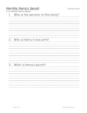 Reading comprehension question pack