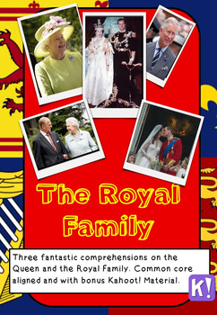 Preview of Reading Comprehension Package - The Royal Family.
