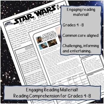 Preview of Comprehensions for Star Wars Day, "May the 4th be with you"
