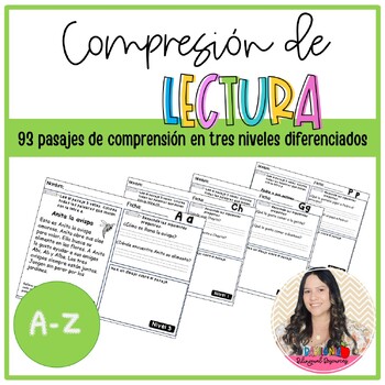 Preview of Reading comprehesion texts in Spanish/ Pasajes de comprension de lectura en Esp